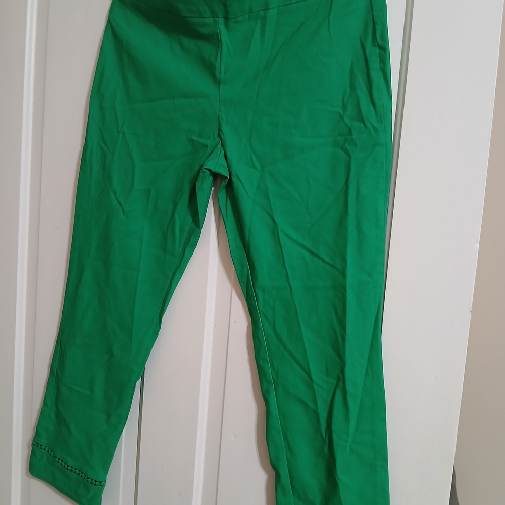 crown & ivy Green Ankle Pants